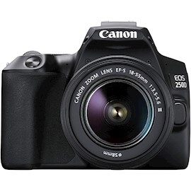 ციფრული ფოტოაპარატი Canon EOS250D EF-S 18-55 IS STM, 24.1MP, 4K Movie, DIGIC 8, 3.0" LCD, SD, Black
